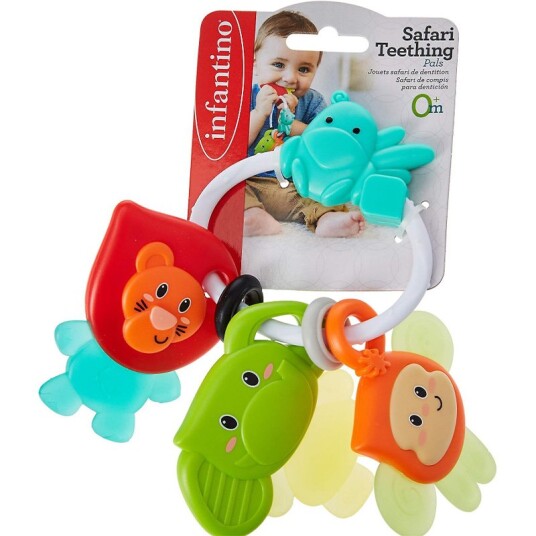 Infantino 2-i-1 Bitering og Rangle Safari Infantino 2-i-1 Bitering og Rangle Safari