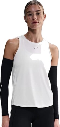 Nike One Classic Dri FIT Tank Dame White/Black XL