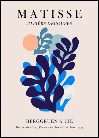 Matisse floral 5 Poster Plakat / 21x30cm