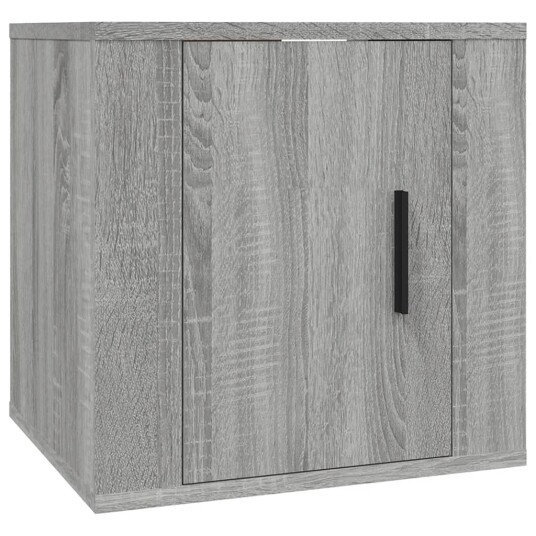 vidaXL Vegghengte TV-benker 2 stk grå sonoma 40x34,5x40 cm 8720845667627