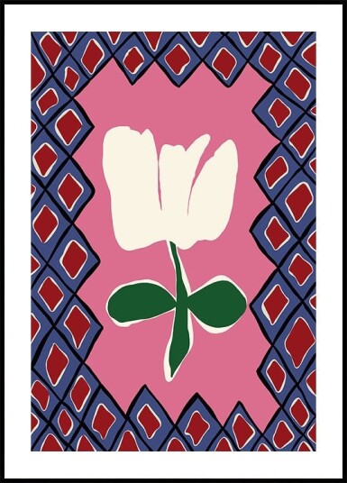 Petal plaid playtime I Plakat Plakat / 50x70cm Petal plaid playtime I Plakat Plakat / 50x70cm
