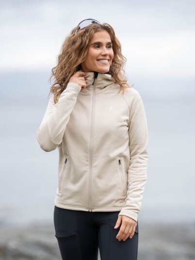 Peak Performance Rider Zip Hood Beige S