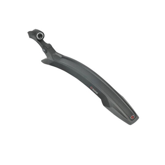 ZÉFAL Mudguard Deflector RM60 Black MTB, Technopolymer resin with dual material spoiler, On seat post / adjustable clamp all type of seat post