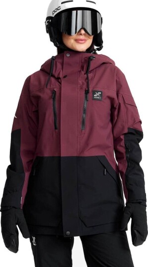 RevolutionRace AccXel 2L Ski Jacket Dame Mauve Wine/Black Størrelse:4XL   Skalljakke Turjakke & Vindjakke