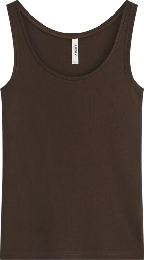Lindex Tank Top In Merino Wool DARK BROWN XL