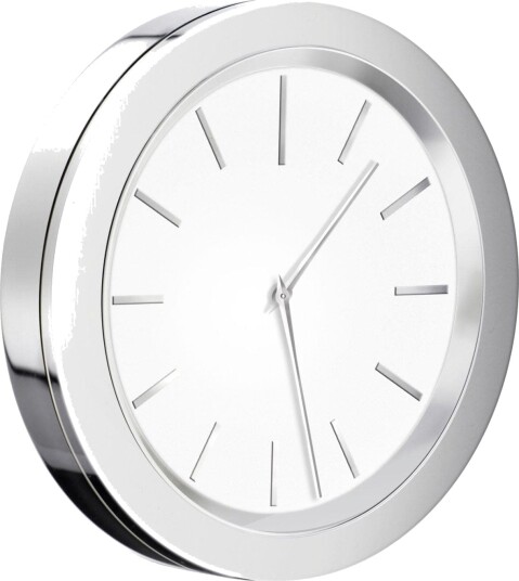 Smedbo Yk380 Klokke Krom/svart Time Hvit