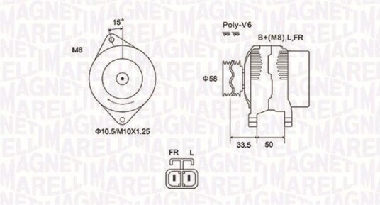 Dynamo MAGNETI MARELLI 063732020010 Dynamo MAGNETI MARELLI 063732020010