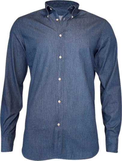 Giovani Herre Skjorter Blå 2XL,