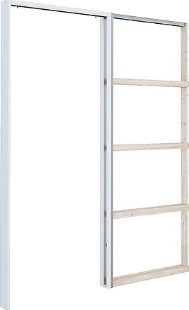 Pocket karm skyvedor hvit bomull s0502 y 926x204 cm totalmal 190x210