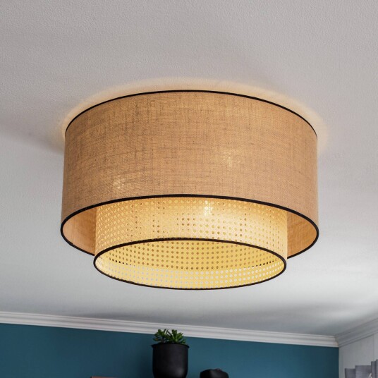 Duolla Taklampe Big Boho rotting beige/svart
