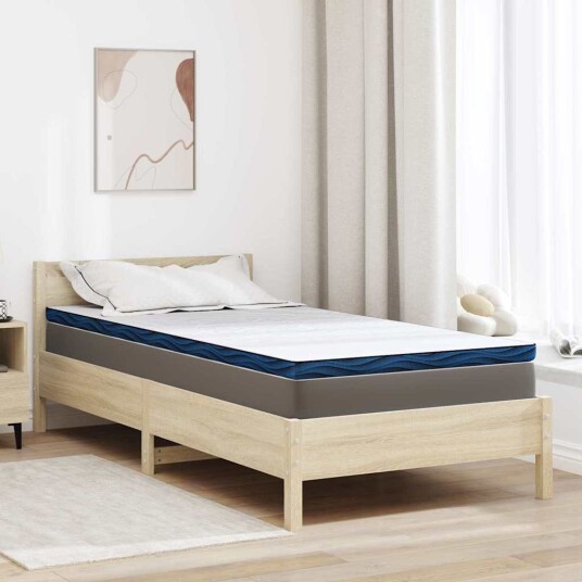 vidaXL Madrassbeskytter 90 x 190 cm tykk Jakardstoff Hvit