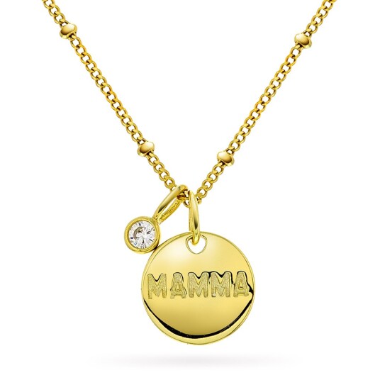 Pan Jewelry Mamma-smykke i forgylt 925 sølv med zirkonia Pan Jewelry Mamma-smykke i forgylt 925 sølv med zirkonia