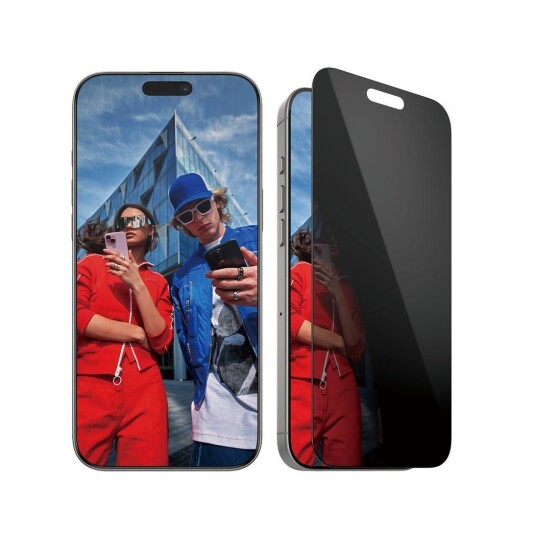PanzerGlass iPhone 16 Pro Max Ultra-Wide Fit Privacy Skjermbeskytter med Anti-fingeravtrykk