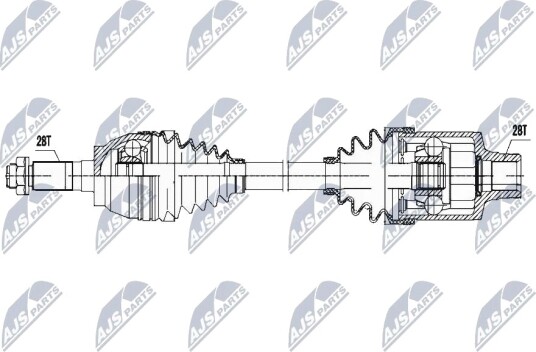 Nty Drivaksel NTY NPW MZ 052 Nty Drivaksel NTY NPW MZ 052