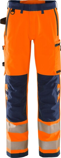 Fristads 2645 GSTP Arbeidsbukse oransje/marineblå Varsel, Oransje/Marineblå, Klær Fristads 2645 GSTP Arbeidsbukse oransje/marineblå Varsel, Oransje/Marineblå, Klær