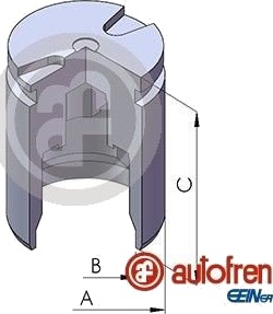 Stempel, bremsecaliper AUTOFREN SEINSA D02525 Stempel, bremsecaliper AUTOFREN SEINSA D02525
