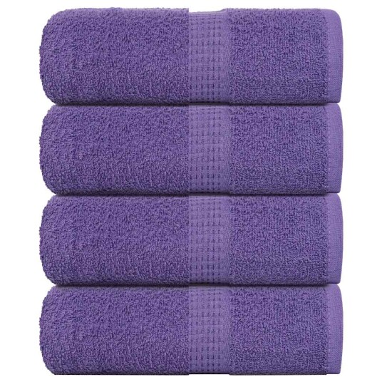 Gjestehåndklær FROGN 4 stk lilla 30x50 cm 360 gsm Gjestehåndklær FROGN 4 stk lilla 30x50 cm 360 gsm
