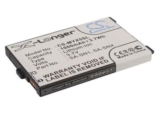 Sagem myX-3D batteri (750 mAh 3.7 V, Sort) Sagem myX-3D batteri (750 mAh 3.7 V, Sort)
