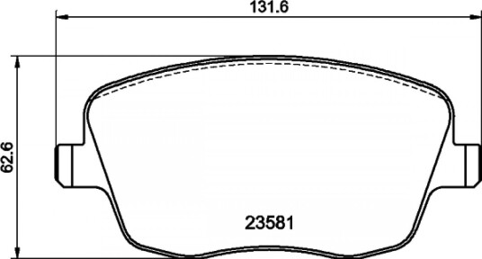 Bremseklosser HELLA 8DB 355 018 801