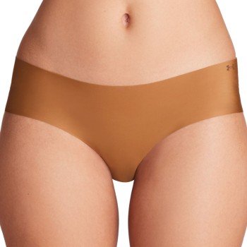 Under Armour Truser 3P Pure Stretch No Show Hipster Lysbrun Small Dame