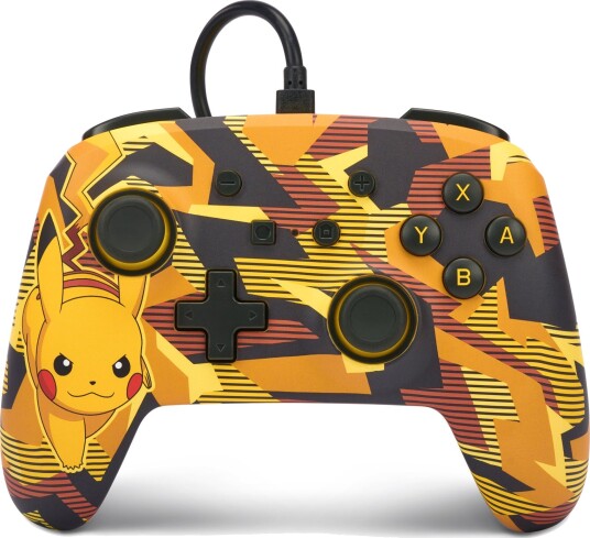 PowerA Enhanced Wired Controller - Nintendo Switch - Camo Storm Pikachu