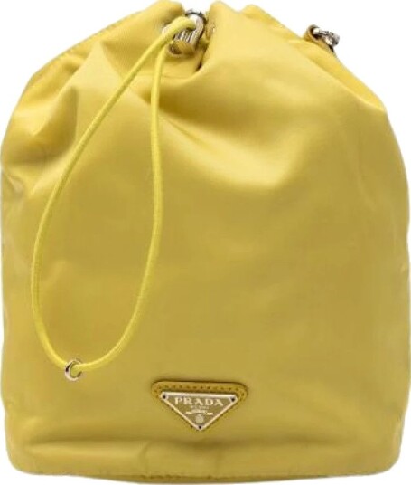 Prada Vintage Dame Pre owned Gul ONE SIZE, Prada Vintage Dame Pre owned Gul ONE SIZE,