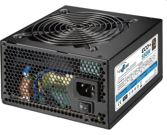Eurocase ECO550 Strømforsyning 550W Eco+ 80 Plus Bronze ATX