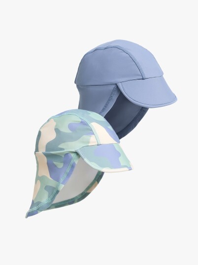 Nordbjörn Fårö 2 pack UV Hatt Blå Camo 50