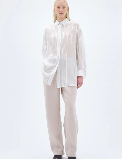 REMAIN Birger Christensen Oversize Shirt White 34 REMAIN Birger Christensen Oversize Shirt White 34