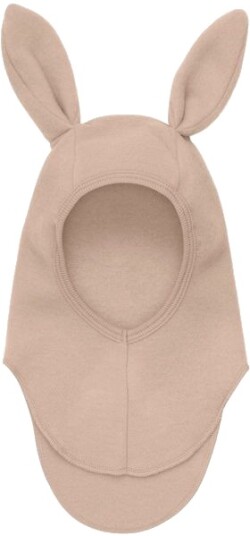 HUTTEliHUT Balaclava kaninører ullfleece Mahogany Rose