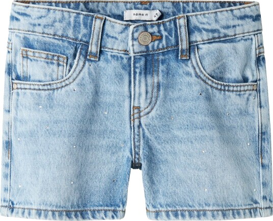 Name It NkfRose Medium Blue Denim Shorts 128 til Barn