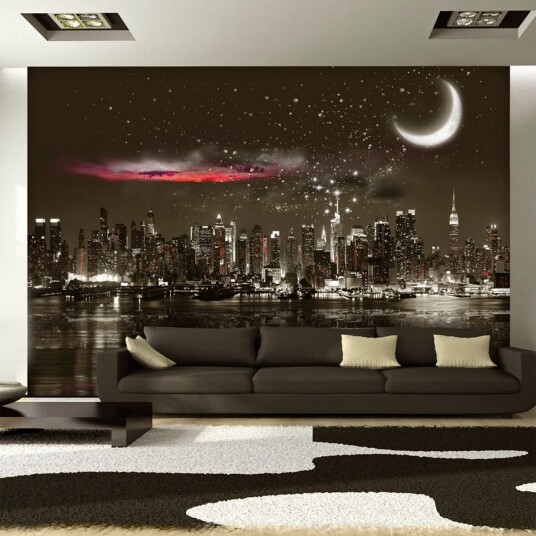 Fototapet Starry Night Over NY 150x105 - Artgeist sp. z o. o.