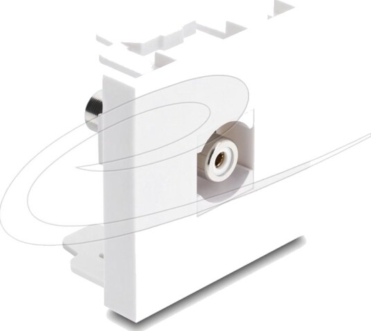 Delock Easy 45 Modul Cinch Hunn Til Cinch Hunn Hvit/Hvit 91816