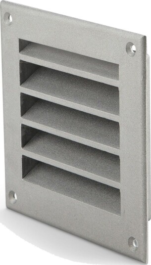 Ytterveggsrist Fresh Støpt Aluminium med Innsektsnett Firkantet 150x150 mm