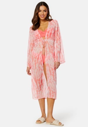 BUBBLEROOM Marcelle kaftan Coral / Patterned M