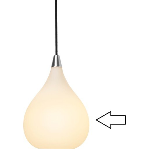 Halo Design reserveglass for Drops pendellampe Ø30 cm