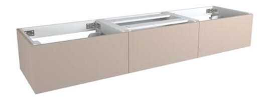 Vikingbad Servantskap Trend MIE Demi- Mål: B180xh46xd29 cm (3x60) Varm Beige / 180cm Dobbel Vikingbad Servantskap Trend MIE Demi- Mål: B180xh46xd29 cm (3x60) Varm Beige / 180cm Dobbel