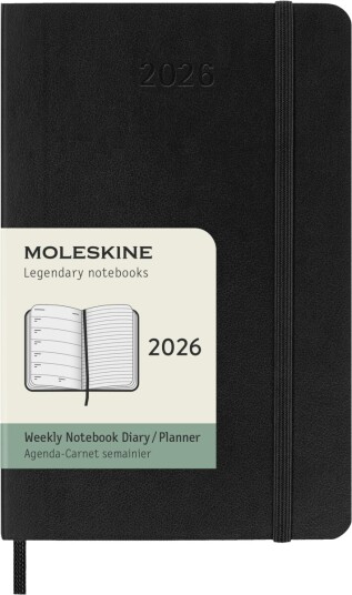 Moleskine Moleskine 2026 Soft P Uke Notat Sort