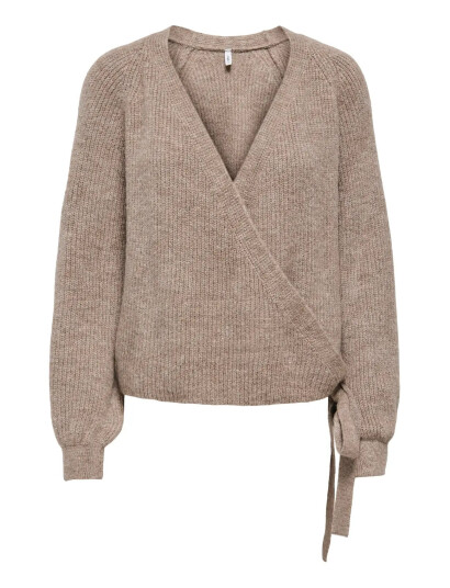 ONLY Onlmia L/S Wrap Cardigan Rp Knt - Beige - S ONLY Onlmia L/S Wrap Cardigan Rp Knt - Beige - S