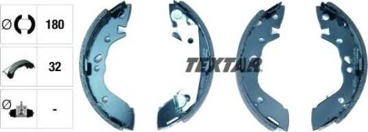 Bremsesko sett TEXTAR 91056800 Bremsesko sett TEXTAR 91056800