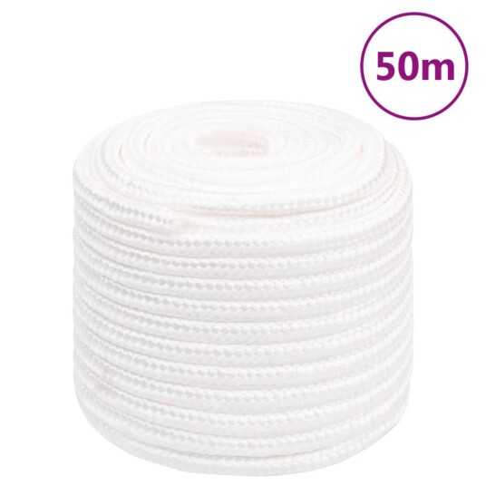  Båttau helhvit 18 mm 50 m polypropylen