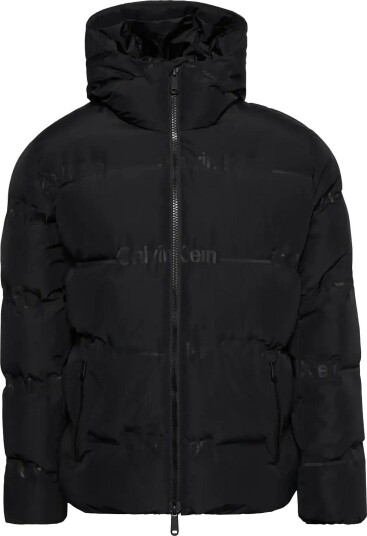 Calvin Klein Jeans Ls Rlxd Logo Heat Seal Down Puff - BLACK - XL