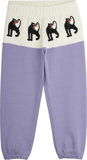 Mini Rodini Panther Panel Sweatpants Purple 92/98