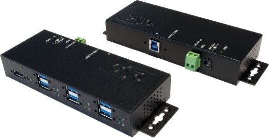 Exsys Ex-1189Hmvs-3, 7X Usb 3.0, Metall,, Usb 3.2 Gen 1 (3.1 Gen 1) Type-B, Usb 2.0, Usb 3.2 Gen 1 (3.1 Gen 1) Type-A, 5000 Mbit/S, Sort, Metall, Kraft Indikator, Usb