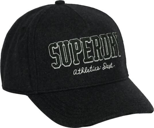 Superdry Ath Essentials Textured Cap MELTON CHARCOAL MARL One Size Superdry Ath Essentials Textured Cap MELTON CHARCOAL MARL One Size