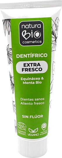 Økologisk tannpasta NATURABIO Extra Fresh Fluorfri 75 ml.