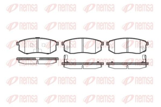 Bremseklosser REMSA 0749.02 Bremseklosser REMSA 0749.02