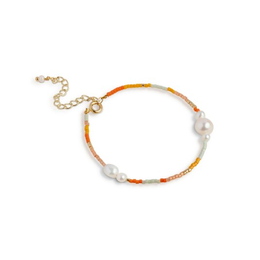 Enamel Copenhagen Petra Bracelet Coralia Gullfarge Oransje Gul Hvit Enamel Copenhagen Petra Bracelet Coralia Gullfarge Oransje Gul Hvit