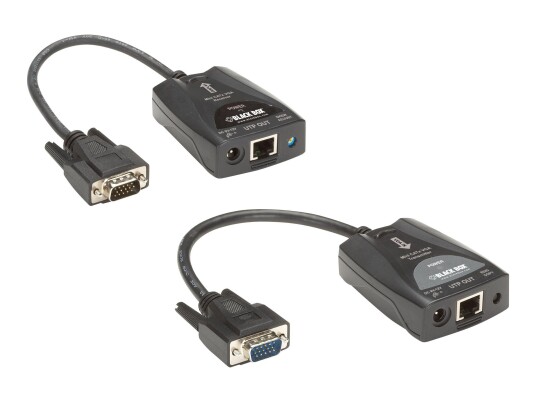 BLACK BOX Mini CATx VGA Extender Kit with Video Equalization Adjustment - videoforlenger - TAA-samsvar BLACK BOX Mini CATx VGA Extender Kit with Video Equalization Adjustment - videoforlenger - TAA-samsvar
