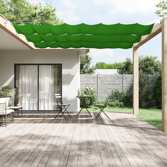 vidaXL Vertikal markise lysegrønn 60x600 cm oxford stoff